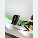 High Quality AS5618 Black Mini Flap 2024/25 Bag
