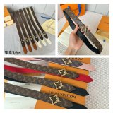 Cheap LV Flowergram 30mm Reversible Belt