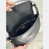 Prada Arke Leather Shoulder Bag With Flap