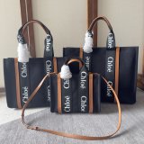 High Quality Chloe Woody Handbag Replica Handbag Store online Black