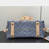 Louis Vuitton M13289 CarryAll MM Monogram Denim Copy Women Bag