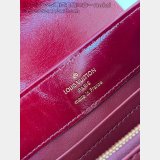 Louis Vuitton Capucines Burgundy Oil Wax M48865 Bag