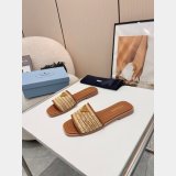 7 Star Prada Raffia Slides