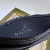 GG Replcia Gucci 771314/771315/780403 Rubber-effect Zip Card Case Wallet