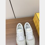 Fendi Match Leather Sneakers