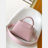 TOP LV CAPUCINES BB Taurillon Leather Handbag