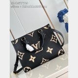 TOP lV Onthego PM Tote Bag Bicolour Monogram Empreinte Leather