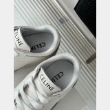 CELINE HOMME Suede-Trimmed Leather Sneakers