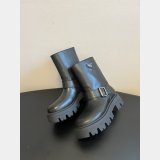 Top Quality Prada Leather Booties