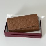 Gucci Rosso Ancora GG Emblem Continental 847210 Wallet