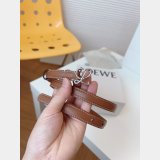 Replica Handbag Store Loewe Women Belt 1:1 Mirror Smooth 1.5cm Width