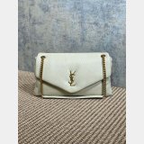 Replica 777399 Saint Laurent Grained Lambskin Calypso Shoulder Bag