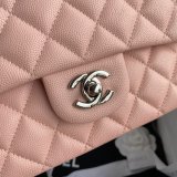 CC Best 25.5CM Classic Flap Bag Caviar Leather A01112 Pink