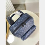 Louis Vuitton 7 Star Sprinter Backpack Monogram Shadow M45728 Blue Bags