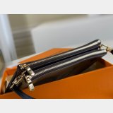 Louis Vuitton Replica Double Zip Pochette Monogram M69203 Brown