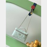 Best AP4936 Grained Shiny Calfskin Vanity Bag