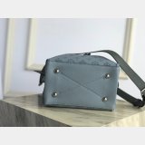 Fake M55906 Louis Vuitton Muria Mahina Leather Vert Lagon Bag