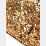 Inspired Best AS4561 Cruise 2024/25 Flap Sequins Gold-Tone Bag