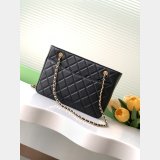 Replica AS5215 Shopping Tote Shiny Black 7 Star Bag