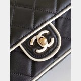Fake 7 Star Mini Lambskin Flap Quality AS5151 Black Bag