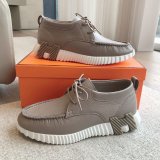 Top Quality hermes men Bouncing leather sneaker