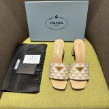 Prada Logo-plaque Slip-on Sandals