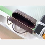 Best AP4936 Grained Shiny Calfskin Vanity Bag