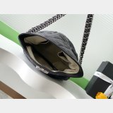 Designer Matelasse Chain Shoulder Ap3566 Black Bag