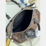 Louis Vuitton Luxury Copy M12243 Speedy Soft 30 Dark Monogram Bag