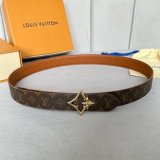 Cheap LV Flowergram 30mm Reversible Belt