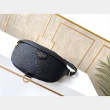 Louis Vuitton Replica Monogram Empreinte Bumbag M44812 Black/Cream