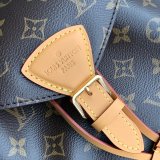 Louis Vuitton Montsouris Backpack Monogram Canvas/Natural leather Brown Replica