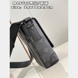 7 Star Louis Vuitton Fake Trunk Messenger Monogram Eclipse Canvas M45727 Grey