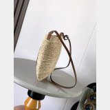 LOEWE Slit Pochette Raffia Bag