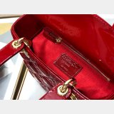 Best DIOR LADY MY ABC Replica Handbag Store PATENT LEATHER HANDBAG 20cm