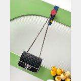 Fake 7 Star Mini Lambskin Flap Quality AS5151 Black Bag