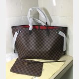 AAA+ Louis Vuitton Replica Handbag Store Neverfull GM Damier Ebene N41357 Brown