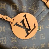 Louis Vuitton Montsouris Backpack Monogram Canvas/Natural leather Brown Replica