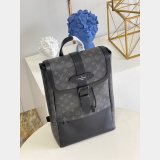 Replica Handbag Store Louis Vuitton 1:1 Replica m45913 Saumur Backpack Monogram Eclipse Canvas