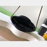 7 Star Mini Bow Velvet-effect Nylon Shopping AS5849 Bag