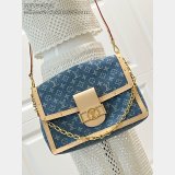 Louis Vuitton High Quality M13319 Dauphine Soft GM Monogram Denim Bag