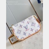 Louis Vuitton Inspired M83499 Wallet Multicolor White On Pochette Chain Ivy