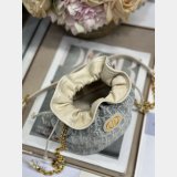 Top Quality Dior Montaigne Drawstring Bucket Mini Bag