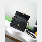 High Quality AS5618 Black Mini Flap 2024/25 Bag