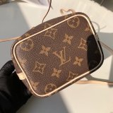 UK Louis Vuitton Nano Noe Monogram in Marron M41346 Bag