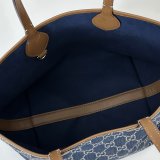 Gucci Totissima Small Reversible Tote Shoulder 820496 Blue Bag