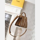 Top Fendi Peekaboo I See U Petite Calf leather Bag
