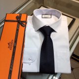 Hermes Replica Mens Silk Tie Geometric Pattern