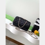 Replica Handbag Store AP4474 Black Replica Classic Clutch With Chain Bags