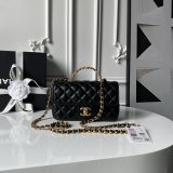 Top Mini Flap Quality AS5813 Black Bag